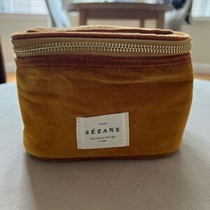 Sézane Cotton Velvet Fabric Vanity Case